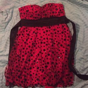 Red sparkle dress
